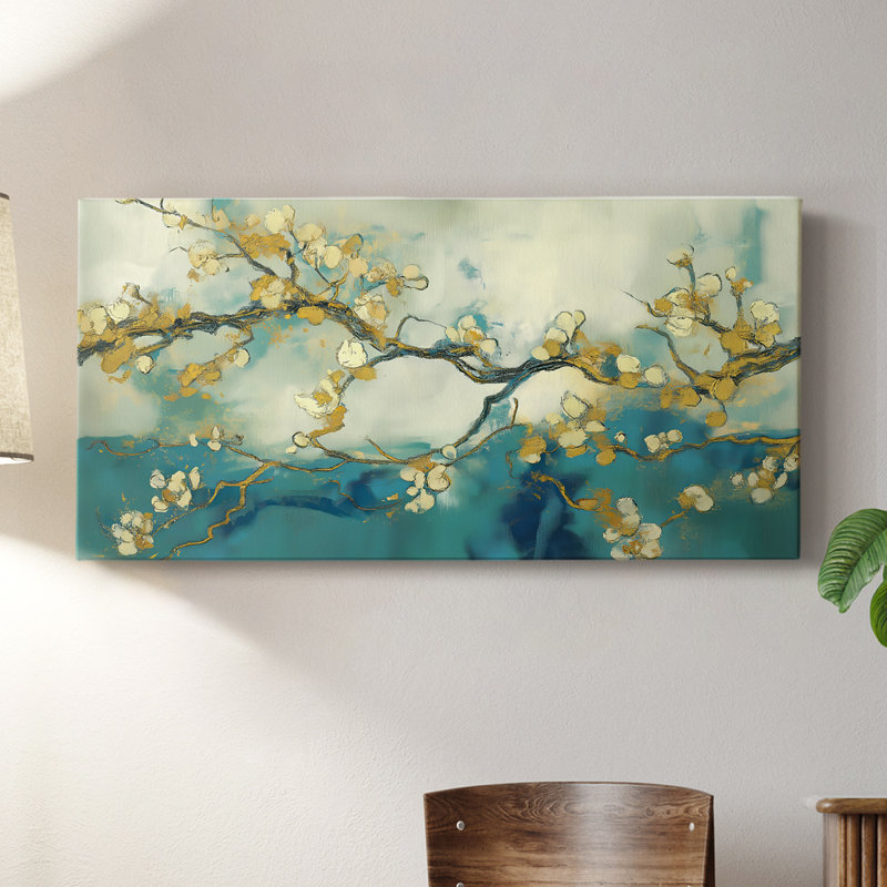 Abstract Series 9 #C-Gallery Wrapped Canvas, 16" H x 32" W