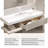 Cream style simple bathroom cabinet
