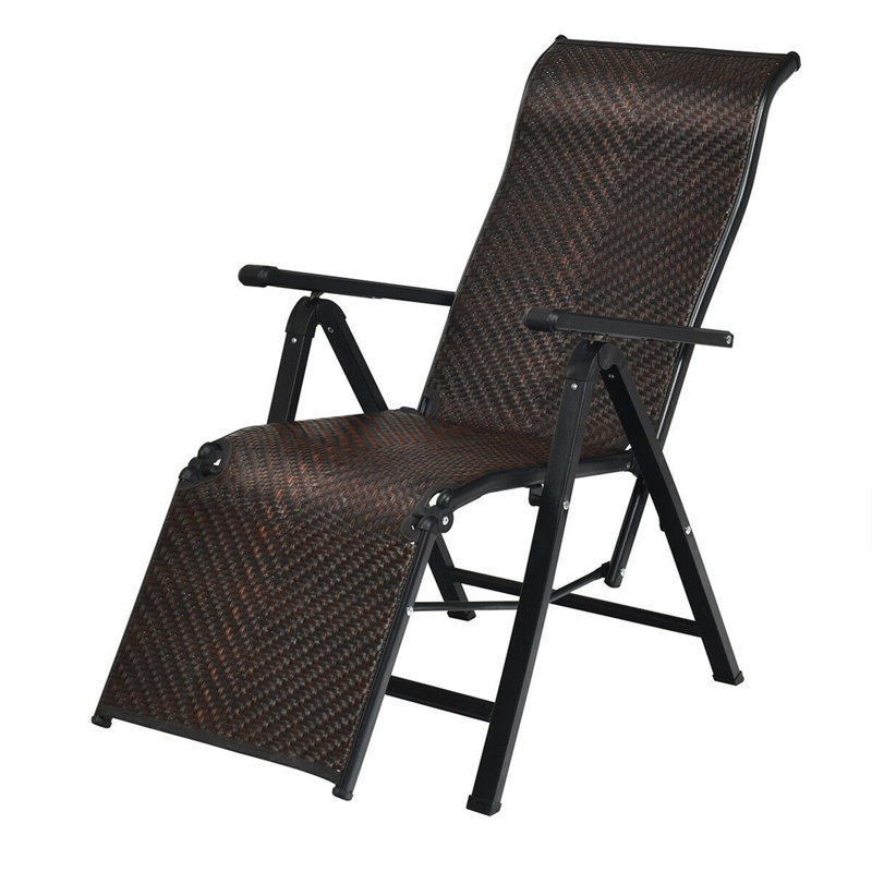 Bryian Outdoor Metal Chaise Lounge, 2
