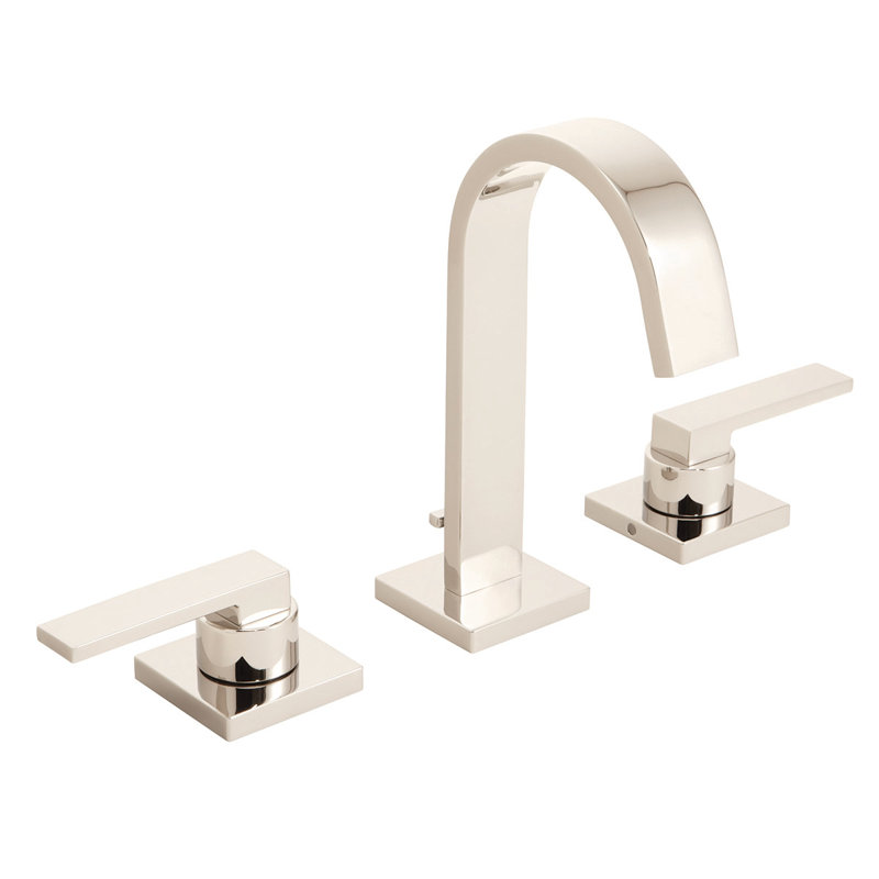 Robinet de salle de bain avec drain Lura, Nickel poli