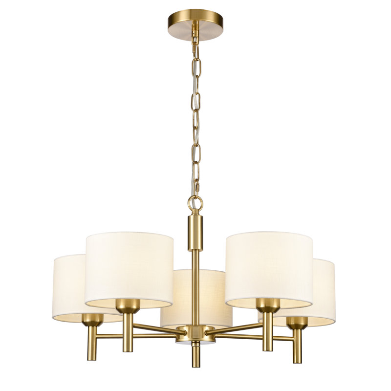 Akyrie - Light Brass Shaded Pendant, 12.4cm H x 24cm W x 24cm D