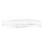 Lit plateforme double en bois massif avec garde-corps et tablettes de rangement pour enfants, blanc-1708667630-1708667625