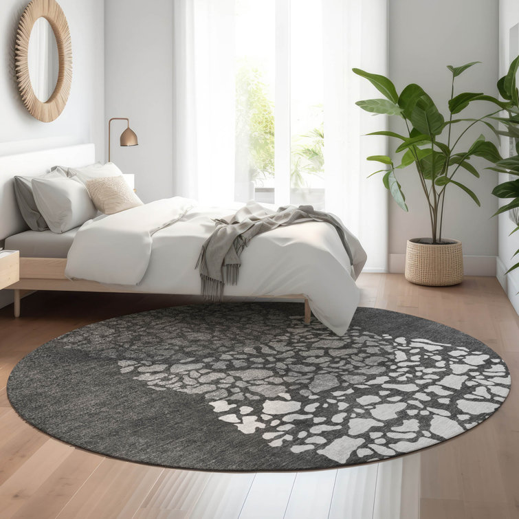 Premium Machine Washable Cerrito Charcoal Rug