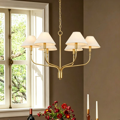 6-Light Classic / Traditional Dimmable  Chandelier