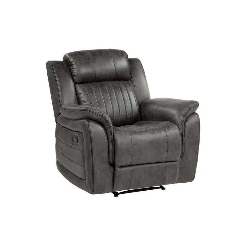 Fauteuil inclinable classique brun-gris classique 1pc