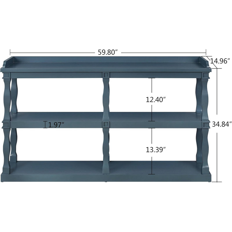 Console 59,80 po Requeryea, Bleu marine