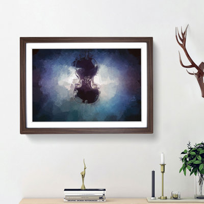 Submerged Cello in Abstract - Framed Print