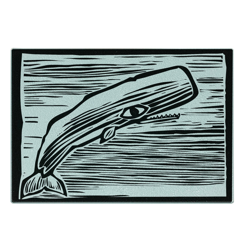 Planche à découper en verre trempé Ambesonne