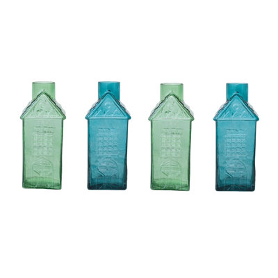 Charming Glass House-Shaped Vases