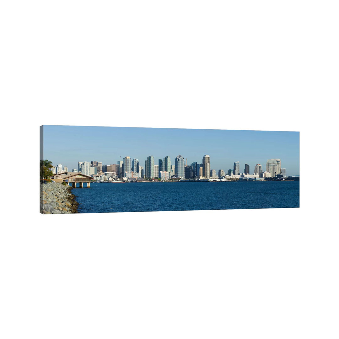 San Diego Skyline Cityscape - Wrapped Canvas Photograph