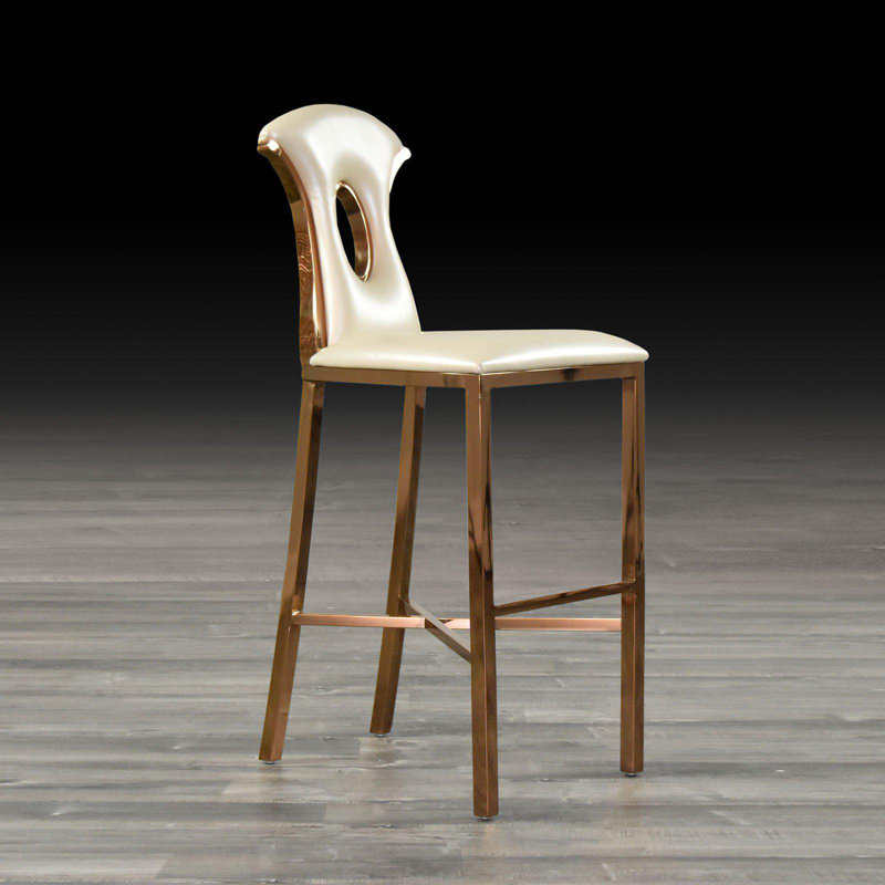 Sabastian Upholstered Faux Leather Counter Stool