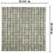 Hudson Edge 12-1/4 " x 12-1/4 " Porcelain Mosaic Floor and Wall Tile-36953348