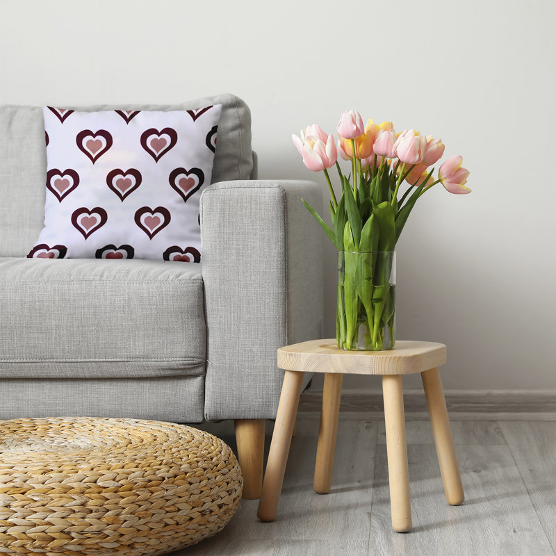 Reversible Throw Pillow, 26" H x 26" W, Square