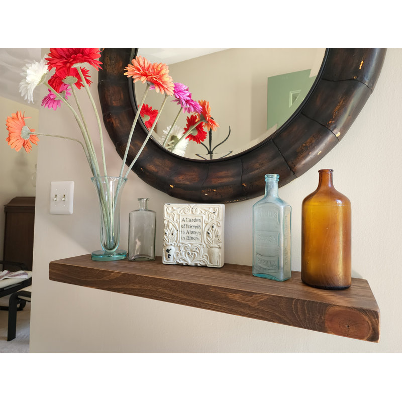 Devyn Pine, Black, 2" H x 24" W x 8" D