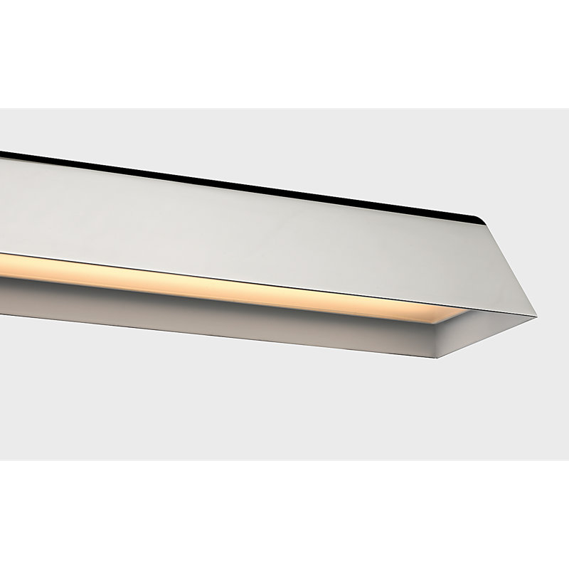 Aerin Dimmable LED Wall Mount Picture Light, 2500 Lumens, Polished Nickel, 2.75" H x 24" W x 8.25" D