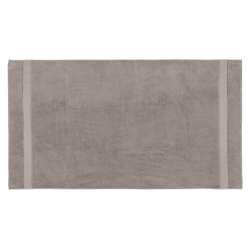 Luxurious Bath Towel, Warm Grey, 27.6 x 55.1 inches | 80% Cotton / 20% Bamboo Blend, 550 g/m² | Soft, Absorbent & Quick-Drying | Gentle Wash & Care Instructions for Long-lasting Quality, Perfect for Spa & Home Use