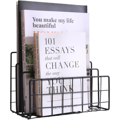 3 Section Metal Vertical magazine Stand Holder