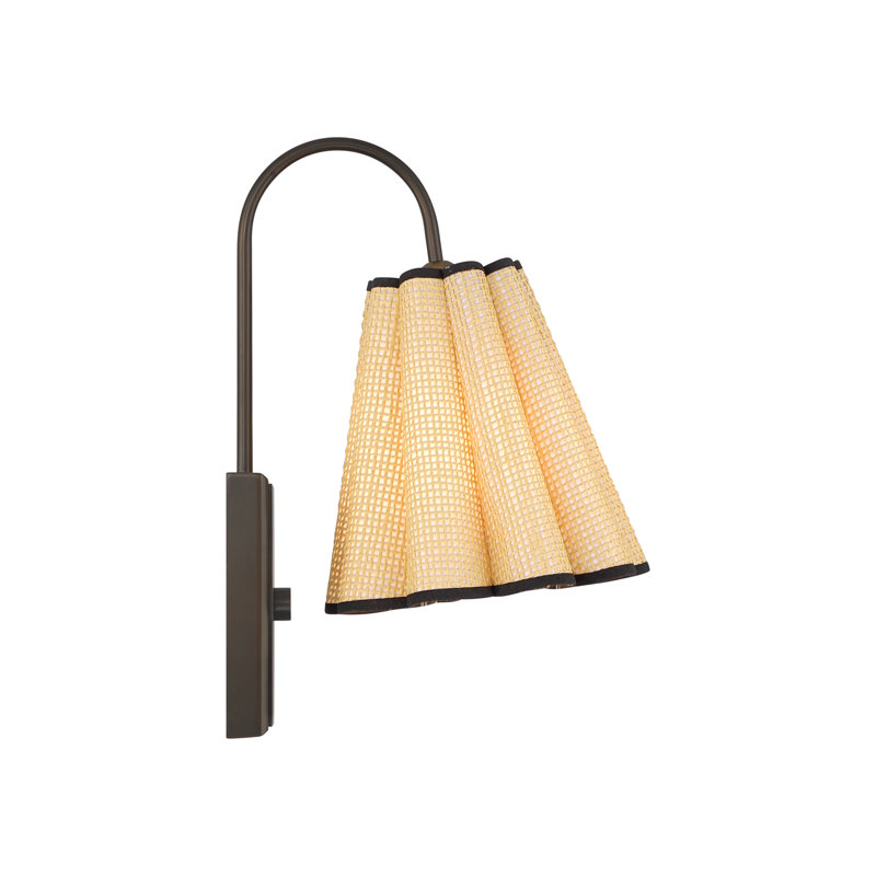 Blithe 1 Light Wall Sconce, Natural, Dark Bronze