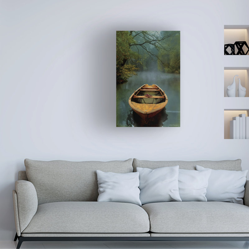 Art mural sur toile tendue - Art mural «The Old Lake» par Carlos Casamayor pour le salon, la chambre à coucher ou le bureau - 16 x 24