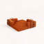 Canapé-lit modulaire double en mousse avec tissu velours côtelé, sans assemblage-844961053