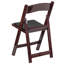 Resin Folding Chair with Vinyl Padded Seat-423265460