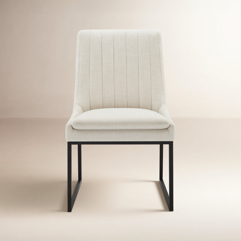 Winn Dining Chair, Effie Linen Performance Linen