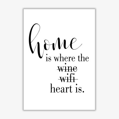 Home Is Where The Heart Is - Print
