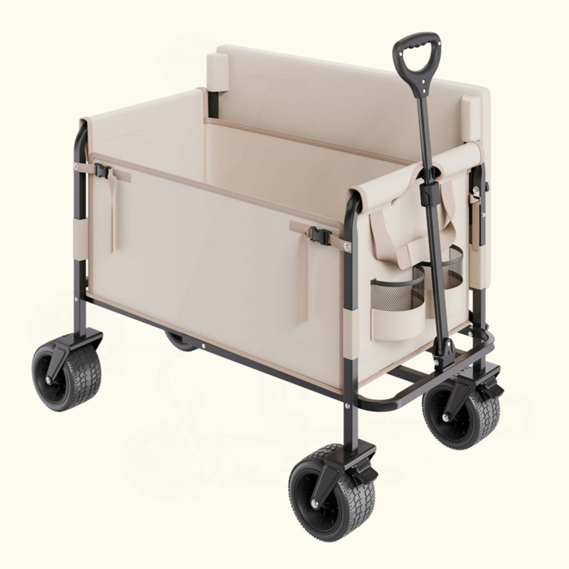 Le chariot de chariot pliable se convertit en charge de 550 lb et en chariot utilitaire de 220 L pour le camp