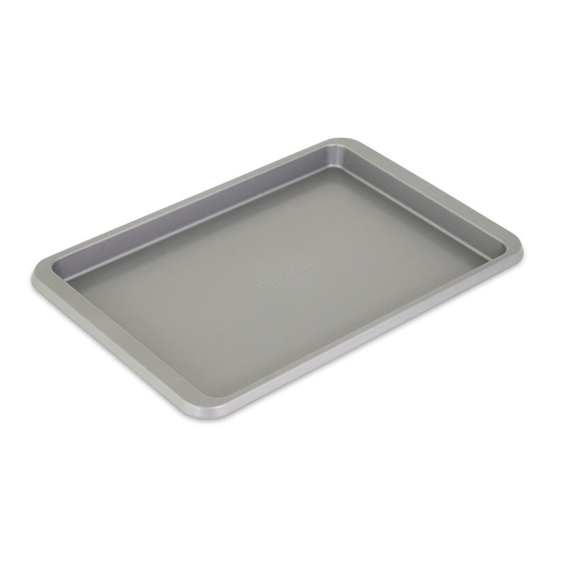 9X13in Nonstick Aluminized Steel Baking Sheet, Beetroot, Gray