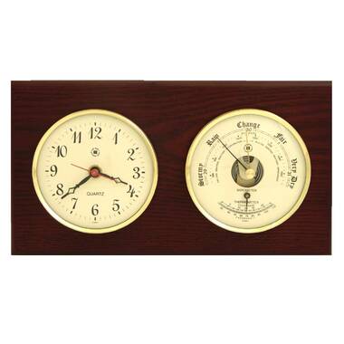 Maximum Weather Instruments Cronus Brass Wall Clock