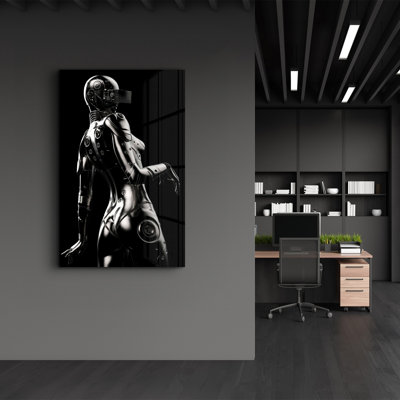 Elegant Tempered Glass Painting, 27.6 x 43.3 Inches | 100% Tempered Glass, Thickness: 0.16 Inches | UV Printed Artwork, Perfect for Home Decor & Modern Interiors, Stunning Visuals for Any Room