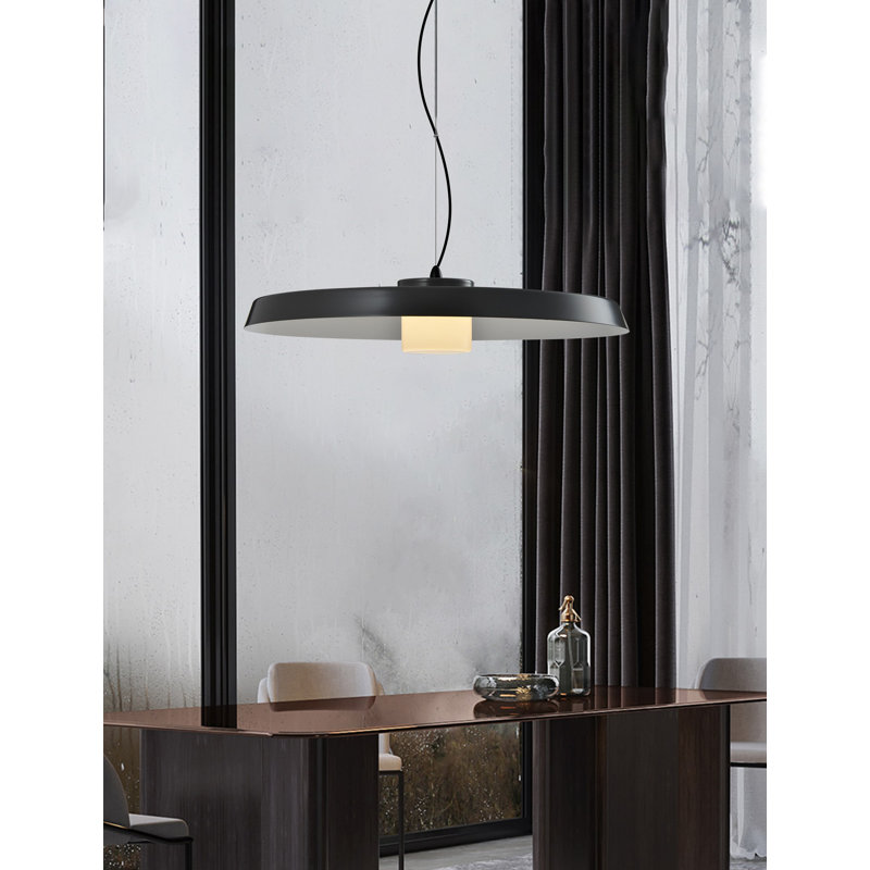 Luminaire suspendu cylindrique à 1 lumière DEL