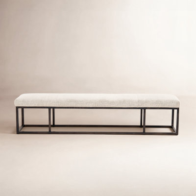 Roux Polyester Upholstered Bench