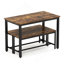 3 Pieces Dining Table Sets, With Fixed Table