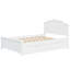 Lit plateforme double en bois avec tête de lit, pied de lit et deux tiroirs spacieux pour plus de rangement et de confort (matelas non inclus)