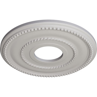 Médaillon de plafond H 12,125 po x l 12,125 po x P 0,75 po Valeriano