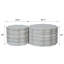 Ensemble de 2 tables basses rondes pour salon, tables d'appoint modernes à motif de faux Mars, table de bout décorative pour appartement, bureau-1168945645