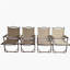 Ensemble de 4 chaises pliantes et portatives confortables avec cadre en aluminium, chaise de voyage Kermit facile à plier et à transporter
