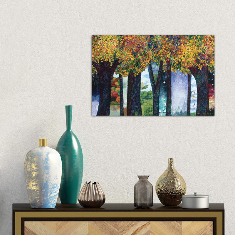 Reproduction sur toile tendue «Inb entre places II», Toile tendue, H 18 po x l 26 po x P 1,5 po