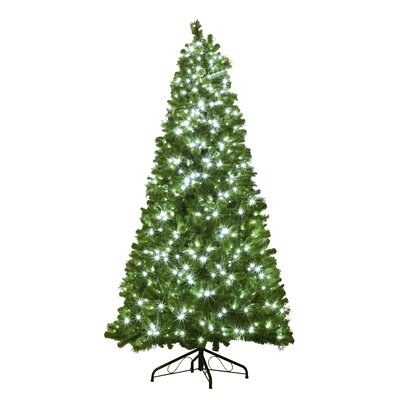Mixed Blended 7.5' Green Pine Artificial Christmas Tree with 350 White Lights -  The Holiday Aisle®, 3BB5C0A008004062AE705A19C1E3A375