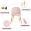 Modern Velvet Armless Side Dining Chairs-1970771277