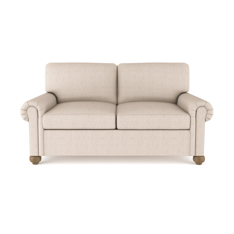 Causeuse Leroy, H 36 po x l 72 po x P 49 po, Velours huître