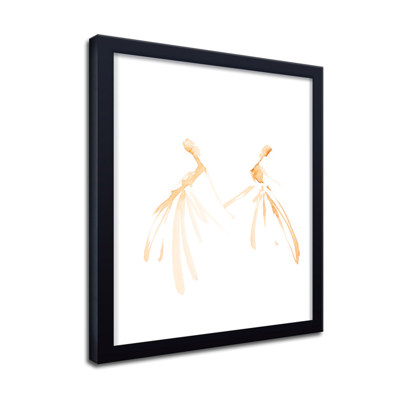 «Classic Elegance Summer Sway» par Chauncey Jacks - Peinture, H 16 po x l 12 po, Impression encadrée, Black