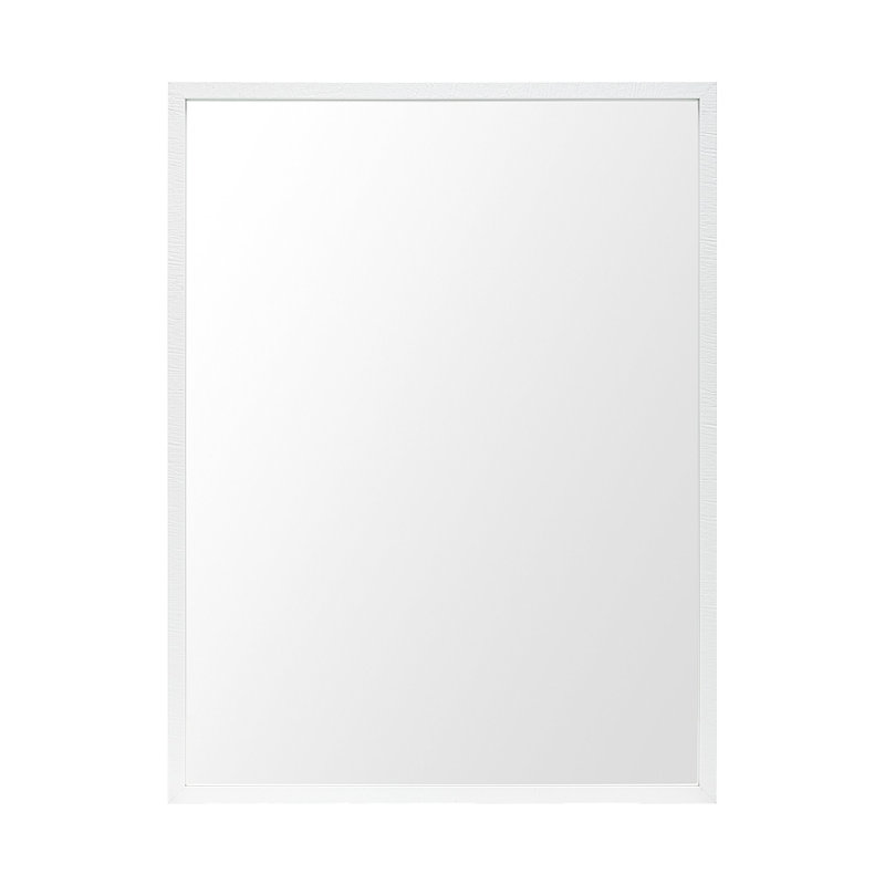 Miroir de salle de bain Aariah, H 41,5 po x l 31,5 po, Blanc
