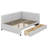 Full-Sized Upholstered Daybed Featuring Two Storage Drawers-1830006679