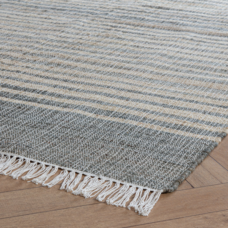 Mitzy Hand Loomed Striped Indoor Rug, Rectangle 8' x 10'