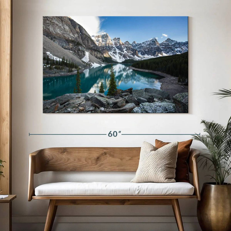 Lac Moraine bleu Alvord Glacial, H 34 po x l 51 po