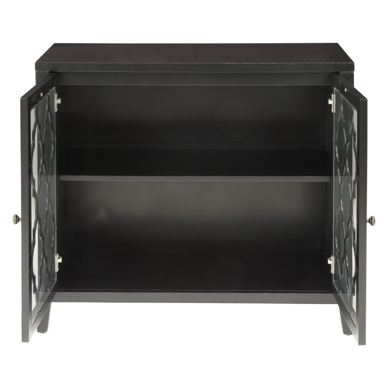Console Newhalem noire avec tablette à l'intérieur