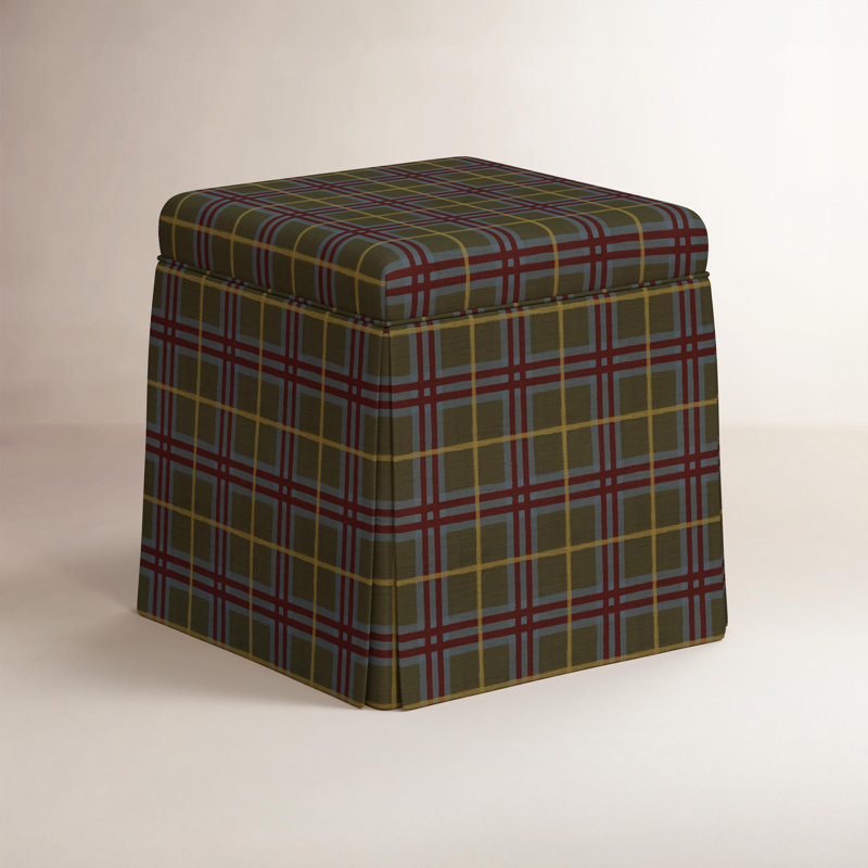 Pouf de rangement à jupe Dyer, Green