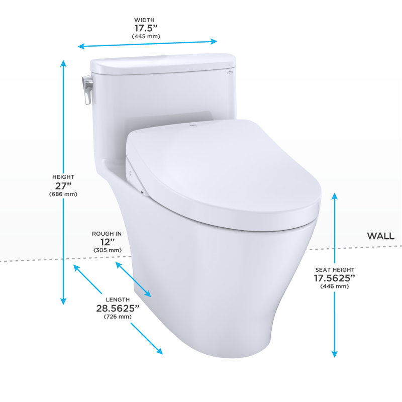 Nexus® 1 GPF Elongated One-Piece Toilet High Efficiency Flush (Seat Included)